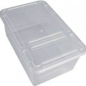 Braplast Rectangular box 1.3L - Clear base + clear foldable lid